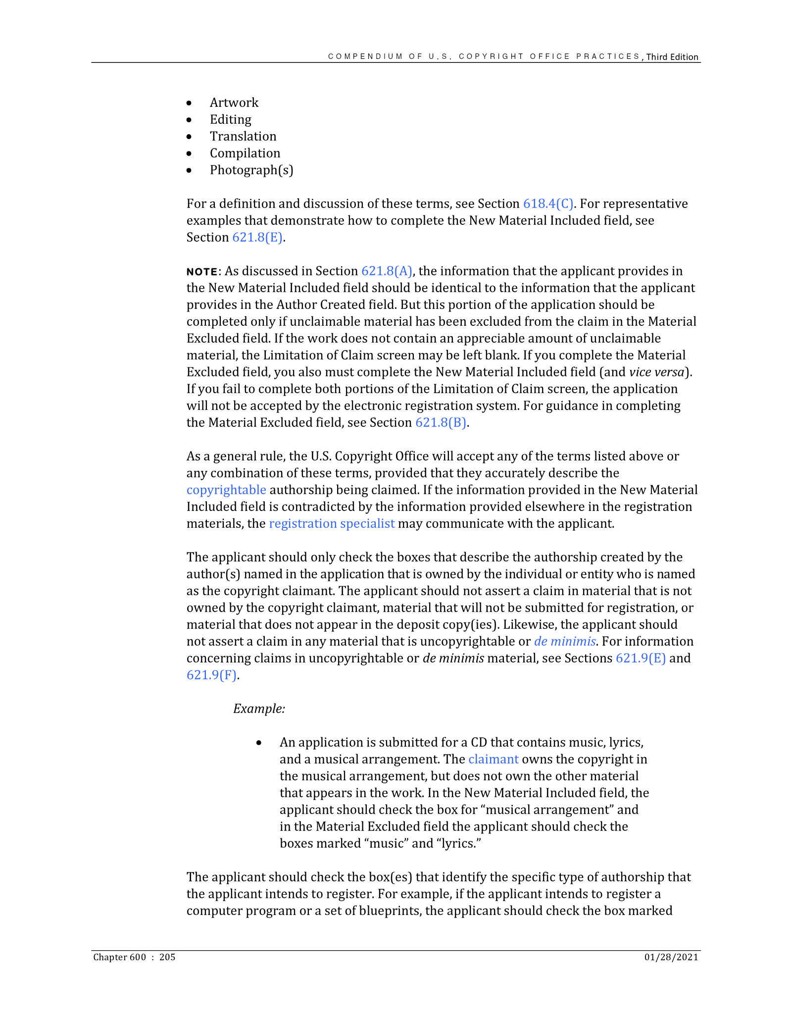 Complete printed PDF page 205